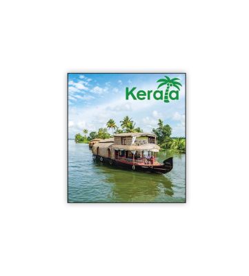 Kerala Wooden Fridge Magnet Indian Travel Souvenir Gift Items  Gift for Travels  Decorative Magnet for Kitchen, Refrigerator Door, Home Decor